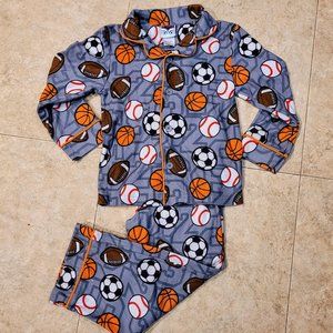 2 piece Sports Flannel pajamas sz 6